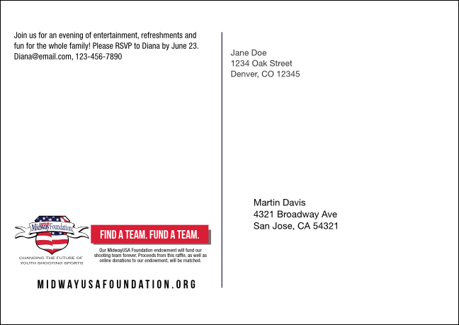 Custom V2 Postcard Product Back