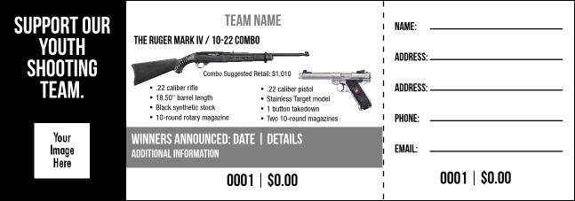The Ruger Mark IV / 10-22 Combo Raffle Ticket V2 Product Front