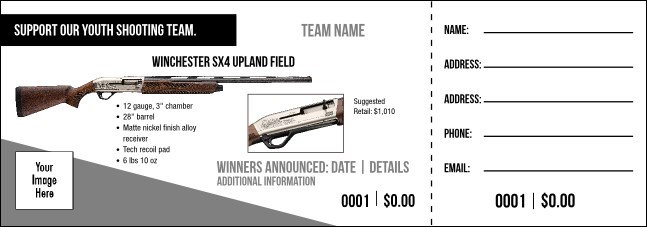 Winchester SX4 Upland Field Raffle Ticket V1 Product Front