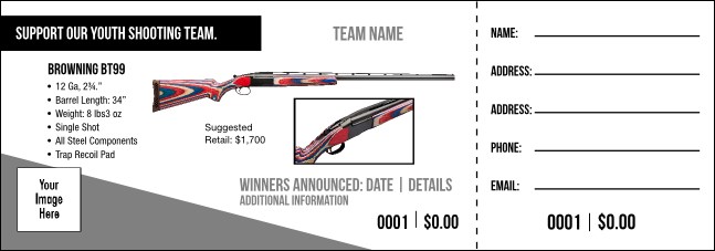 Browning BT99 Raffle Ticket V1 Product Front
