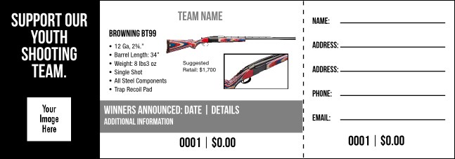 Browning BT99 Raffle Ticket V2 Product Front