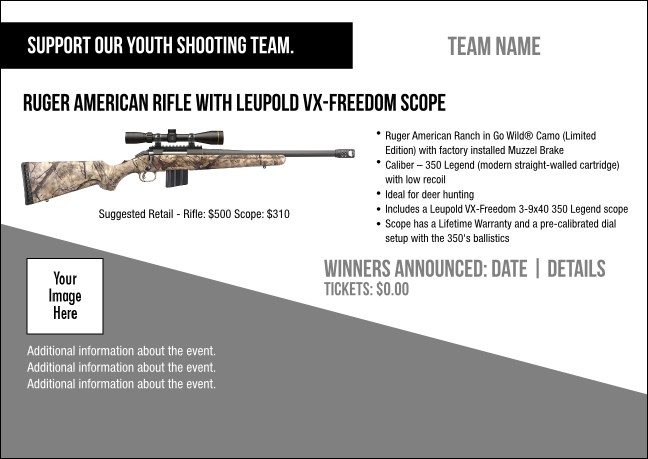 Ruger American Rifle with Leupold VX-Freedom Scope Postcard V1 Product Front
