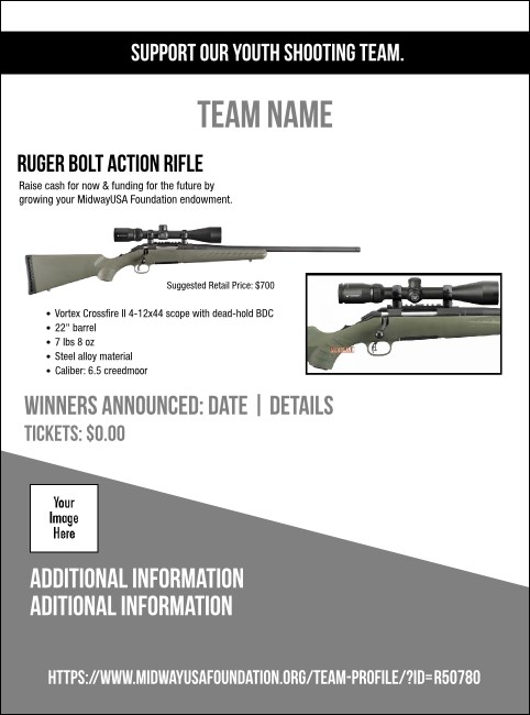 Ruger Bolt Action Rifle Flyer V1 Product Front