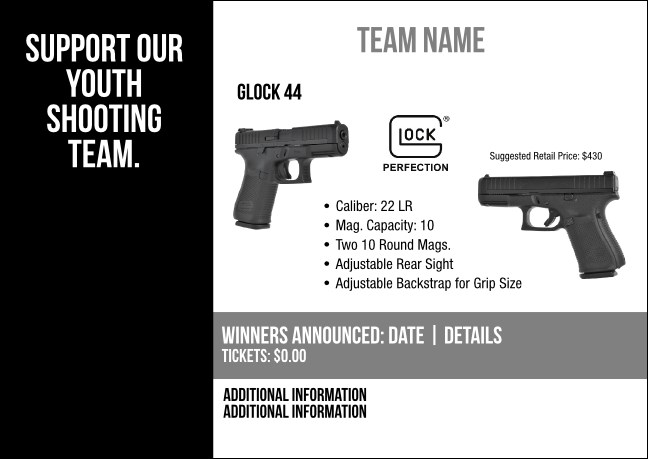 Glock 44 Postcard V2 Product Front