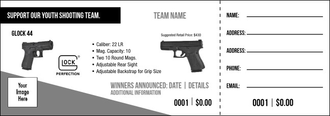 Glock 44 Raffle Ticket V1 Product Front