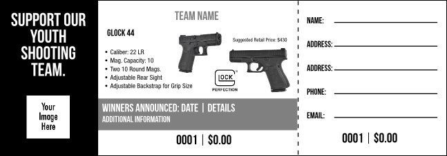 Glock 44 Raffle Ticket V2 Product Front