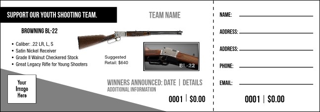Browning BL-22 Raffle Ticket V1 Product Front