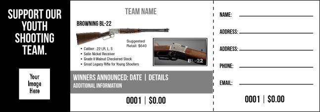 Browning BL-22 Raffle Ticket V2 Product Front
