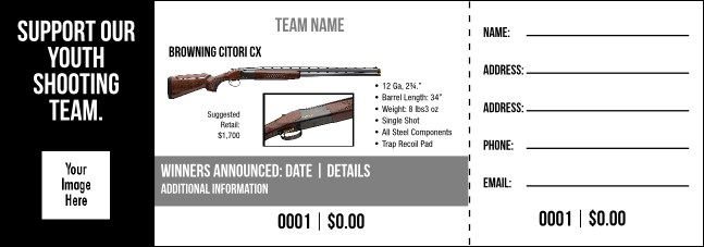 Browning Citori CX Raffle Ticket V2 Product Front