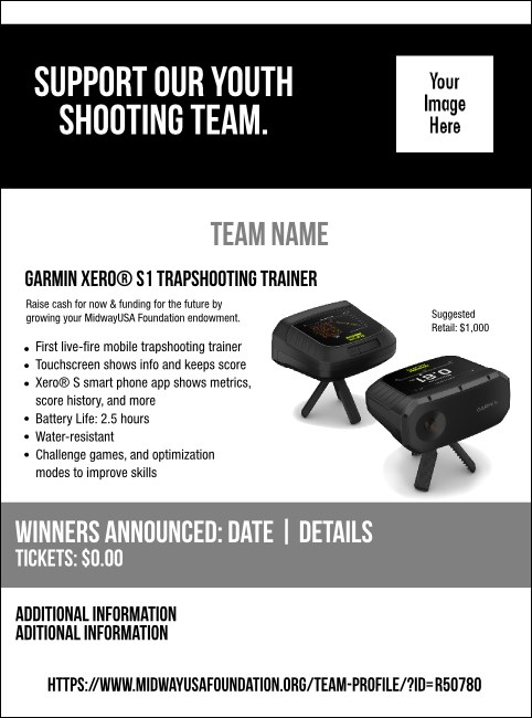 Garmin Xero® S1 Trapshooting Trainer Flyer V2 Product Front