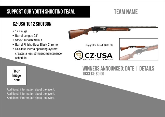 CZ-USA 1012 Shotgun Postcard V1 Product Front