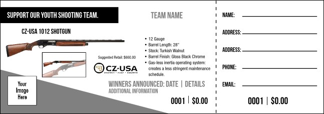 CZ-USA 1012 Shotgun Raffle Ticket V1