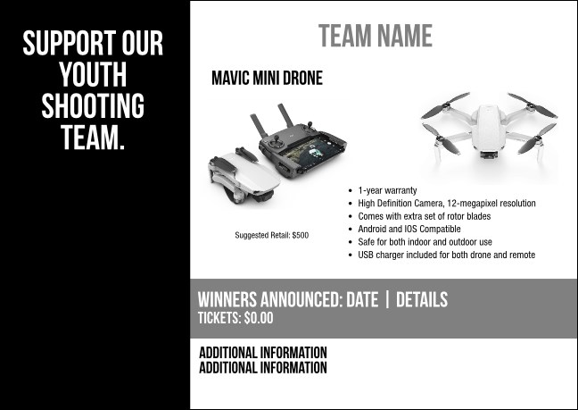 Mavic Mini Drone Postcard V2 Product Front