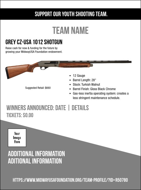 Grey CZ-USA 1012 Shotgun Flyer V1 Product Front