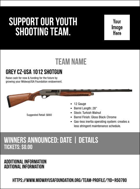 Grey CZ-USA 1012 Shotgun Flyer V2 Product Front