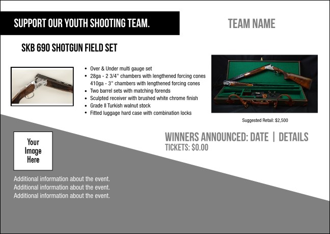 SKB 690 Shotgun Field Set Postcard V1