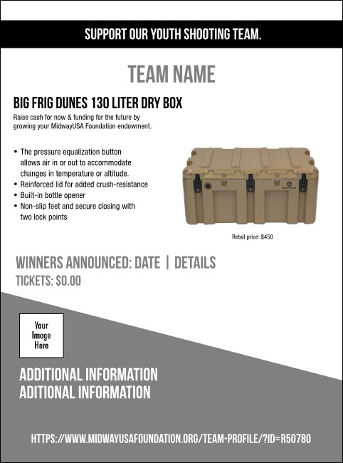 Big Frig Dunes 130 Liter Dry Box Flyer V1 Product Front