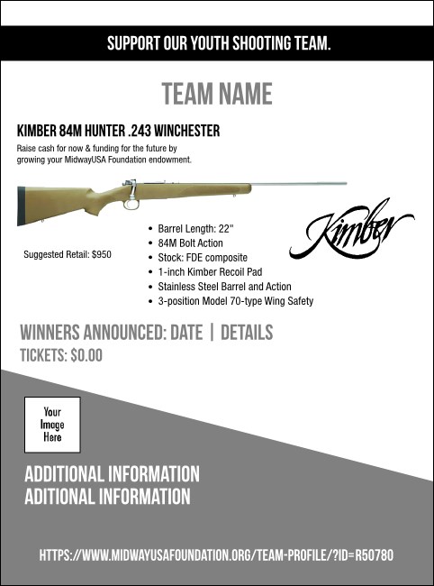 Kimber 84M Hunter .243 Winchester Flyer V1 Product Front