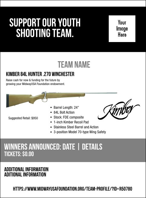 Kimber 84L Hunter .270 Winchester Flyer V2 Product Front