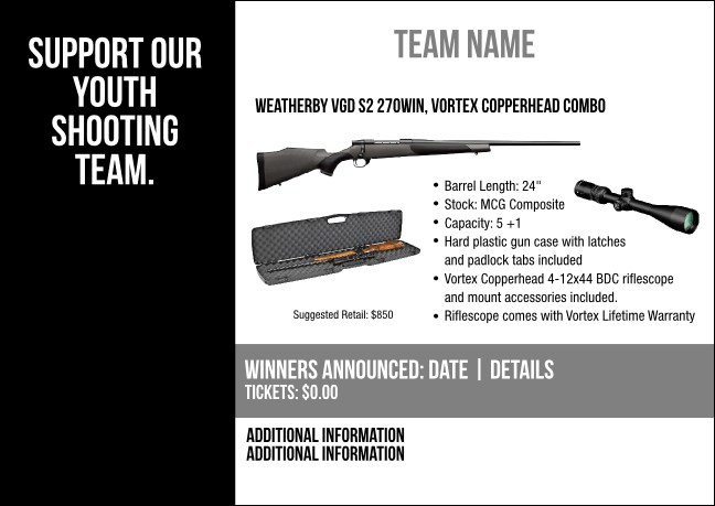 Weatherby VGD S2 270Win, Vortex Copperhead combo Postcard V2 Product Front