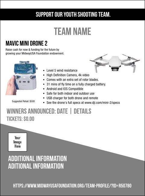Mavic Mini Drone 2 Flyer V1 Product Front