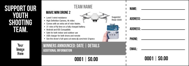 Mavic Mini Drone 2 Raffle Ticket V2 Product Front