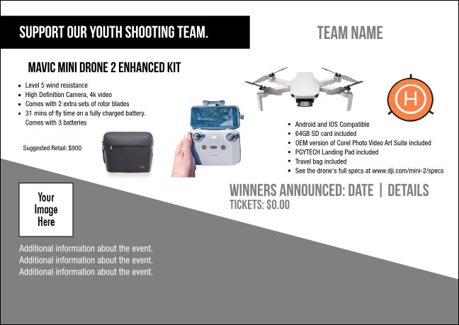 Mavic Mini Drone 2 Enhanced Kit Postcard V1 Product Front
