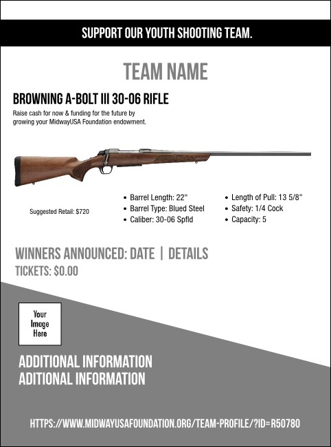 Browning A-Bolt III 30-06 Rifle Flyer V1 Product Front