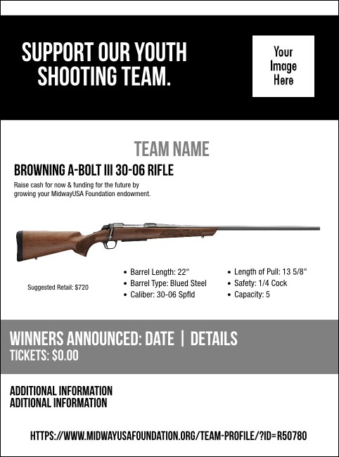 Browning A-Bolt III 30-06 Rifle Flyer V2 Product Front