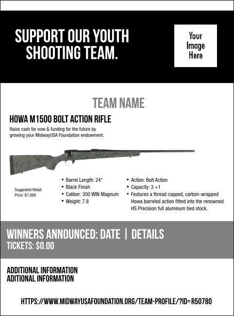 Howa M1500 Bolt Action Rifle Flyer V2 Product Front