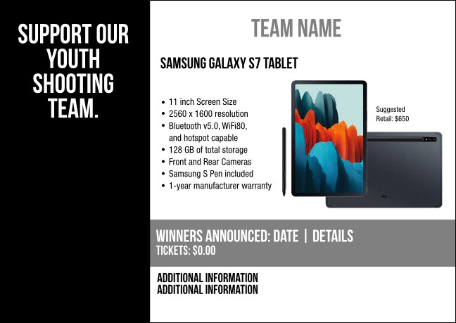 Samsung Galaxy S7 Tablet Postcard V2