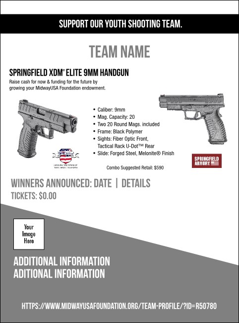 Springfield XDM® Elite 9mm Handgun Flyer V1 Product Front