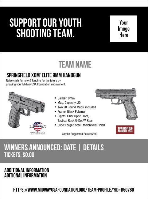 Springfield XDM® Elite 9mm Handgun Flyer V2 Product Front
