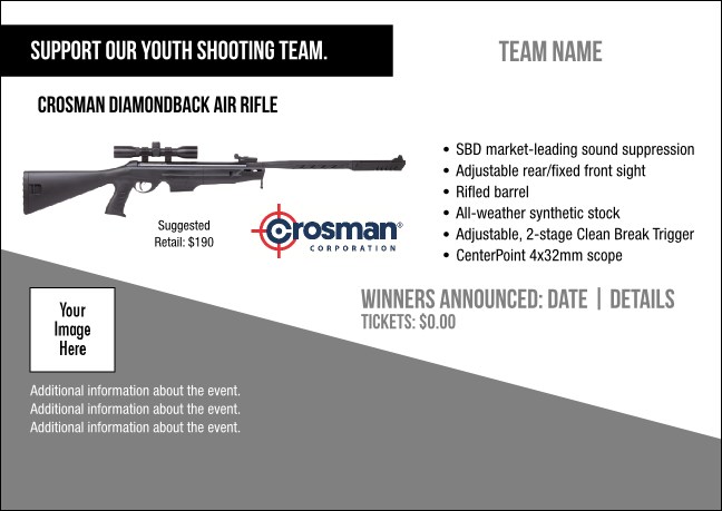 Crosman Diamondback Air Rifle Postcard V1 Product Front