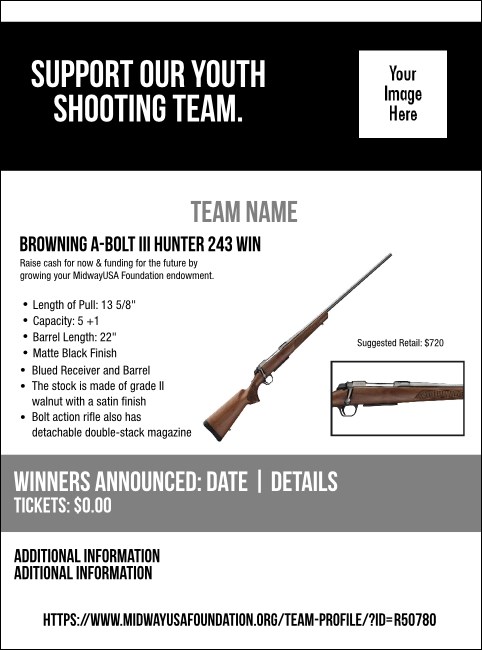 Browning A-Bolt III Hunter 243 Win Flyer V2 Product Front