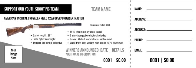 American Tactical Crusader Field 12Ga Over/Under Extractor Raffle Ticket V1 Product Front