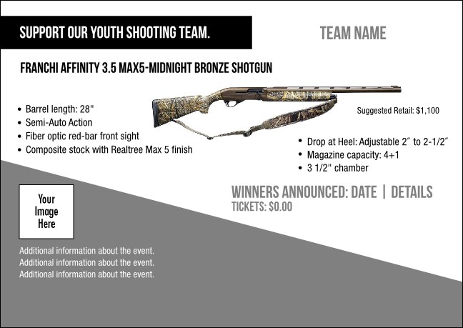 Franchi Affinity 3.5 Max5-Midnight Bronze Shotgun Postcard V1