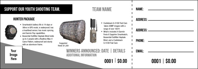 Hunter Package Raffle Ticket V1 Product Front