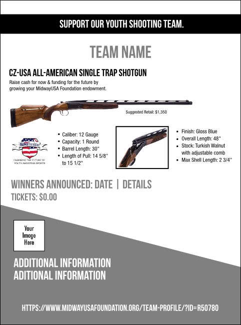 CZ-USA All-American Single Trap Shotgun Flyer V1