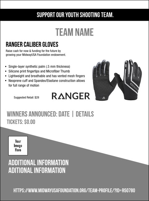 Ranger Caliber Gloves Flyer V1 Product Front