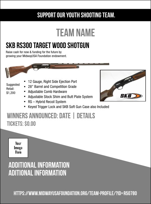 SKB RS300 Target Wood Shotgun Flyer V1 Product Front