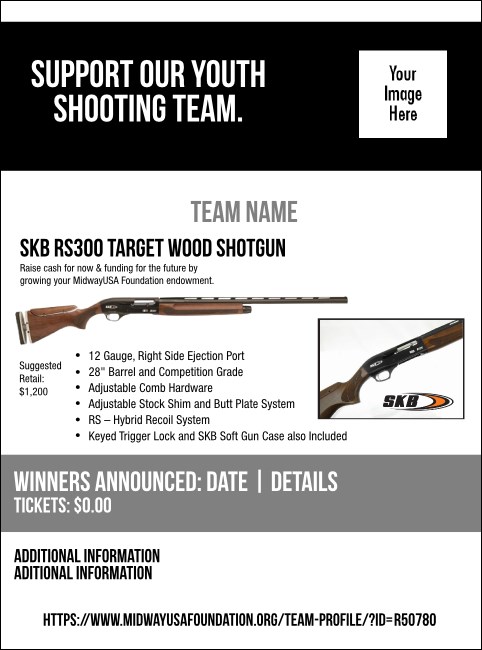 SKB RS300 Target Wood Shotgun Flyer V2 Product Front