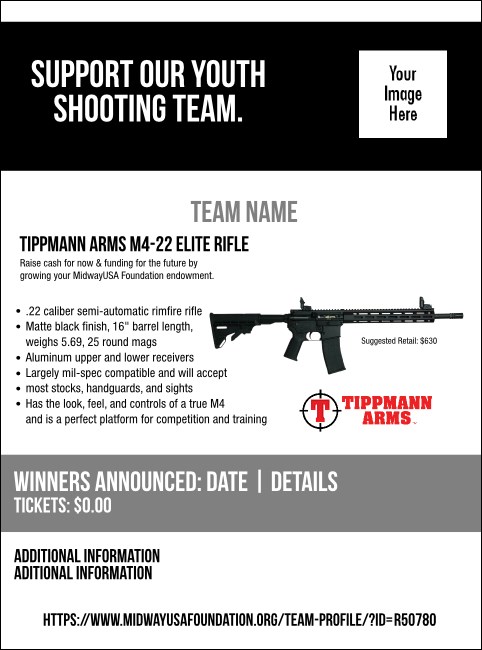 Tippmann Arms M4-22 Elite Rifle Flyer V2 Product Front