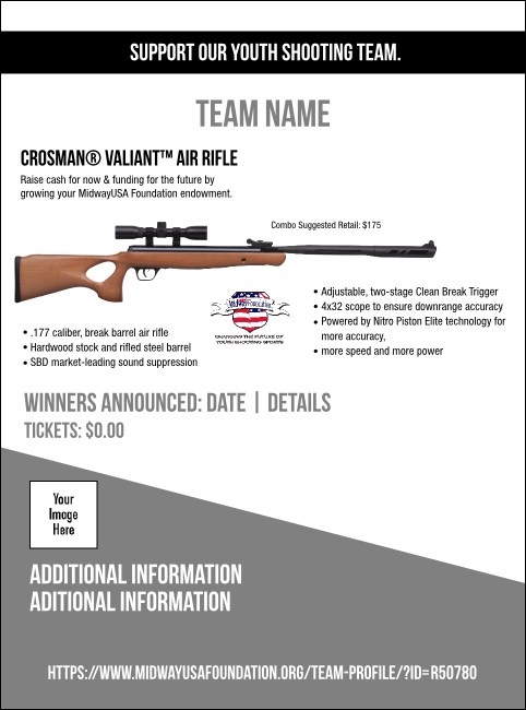 Crosman® Valiant™ Air Rifle Flyer V1 Product Front