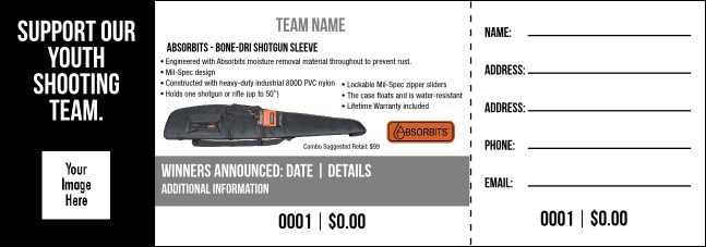 Absorbits - Bone-Dri Shotgun Sleeve Raffle Ticket V2 Product Front