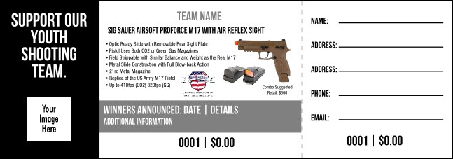 Sig Sauer Airsoft Proforce M17 w/ AIR Reflex Sight Raffle Ticket V2 Product Front
