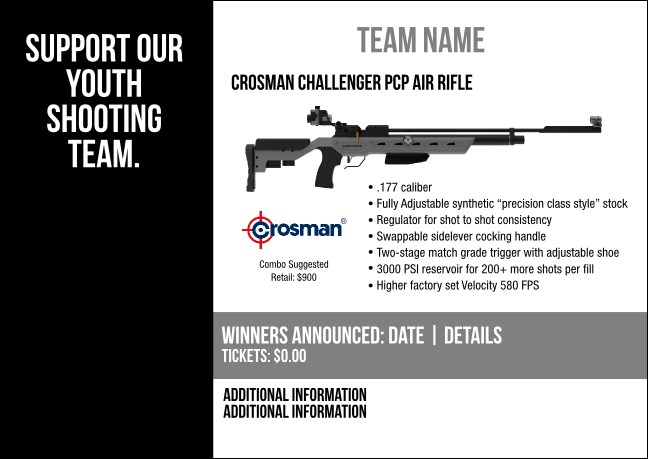 Crosman Challenger PCP Air Rifle Postcard V2 Product Front