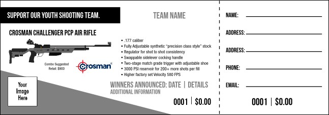 Crosman Challenger PCP Air Rifle Raffle Ticket V1 Product Front