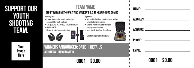 SSP Eyewear Methow kit & Walker's 2.0 BT Hearing Pro Combo Raffle Ticket V2