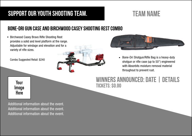 Bone-Dri Gun Case & Birchwood Casey Shooting Rest Combo Postcard V1
